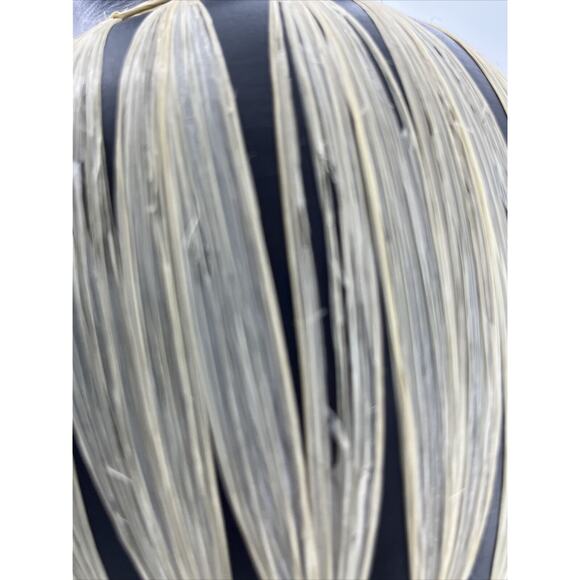 Vintage GMUNDNER KERAMIK Black Stoneware Pitcher Wrapped in Raffia Tribal - Picture 12 of 16